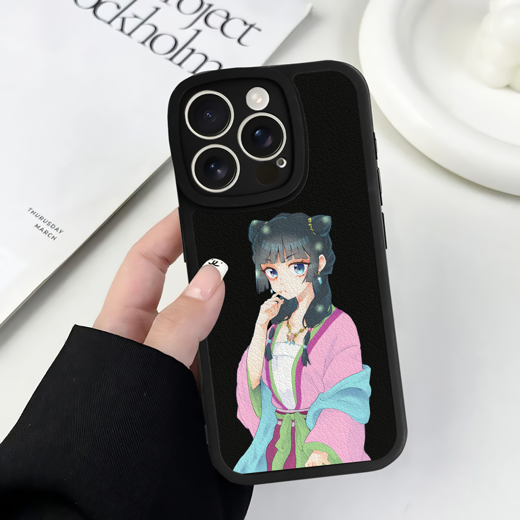 薬屋のひとりごと The Apothecary Diaries 【iPhone 16シリーズ対応】シリコンスマホケース（レザー調） 材質：シリコン